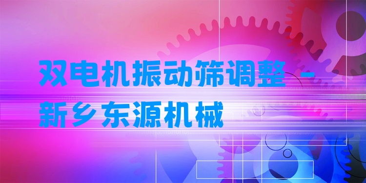 雙電機振動篩調(diào)整 - 新鄉(xiāng)東源機械