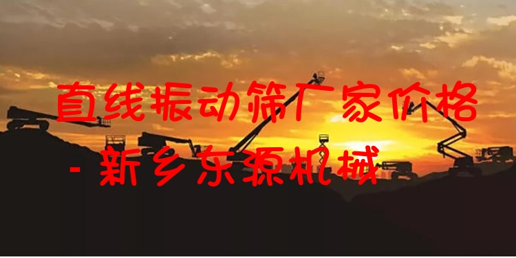直線振動篩廠家價格 - 新鄉(xiāng)東源機械