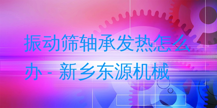振動(dòng)篩軸承發(fā)熱怎么辦 - 新鄉(xiāng)東源機(jī)械