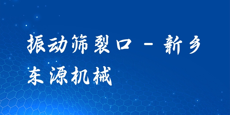 振動(dòng)篩裂口 - 新鄉(xiāng)東源機(jī)械