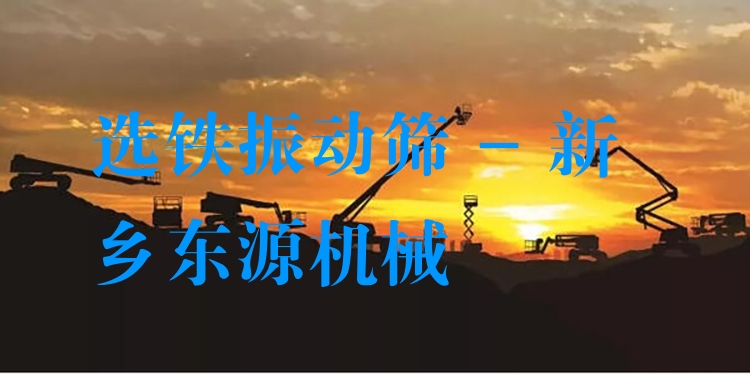 選鐵振動篩 - 新鄉(xiāng)東源機(jī)械