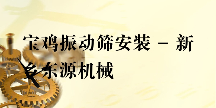 寶雞振動篩安裝 - 新鄉(xiāng)東源機(jī)械
