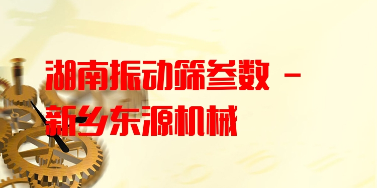 湖南振動(dòng)篩參數(shù) - 新鄉(xiāng)東源機(jī)械