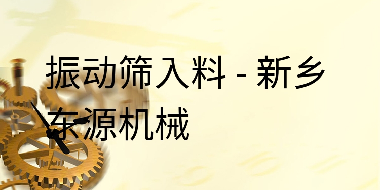 振動(dòng)篩入料 - 新鄉(xiāng)東源機(jī)械
