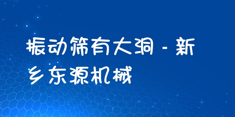 振動篩有大洞 - 新鄉(xiāng)東源機(jī)械