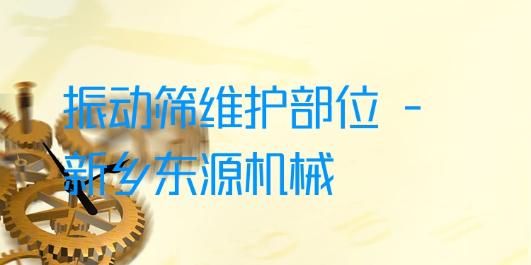 振動篩維護部位 - 新鄉(xiāng)東源機械