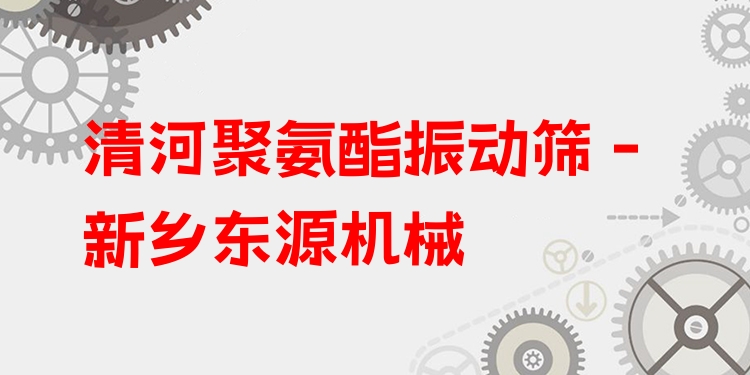 清河聚氨酯振動篩 - 新鄉(xiāng)東源機(jī)械