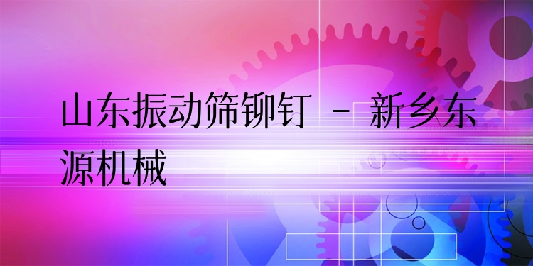 山東振動(dòng)篩鉚釘 - 新鄉(xiāng)東源機(jī)械