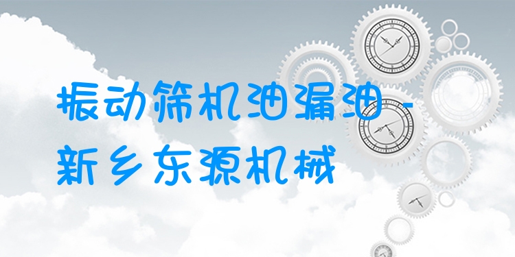振動篩機油漏油 - 新鄉(xiāng)東源機械