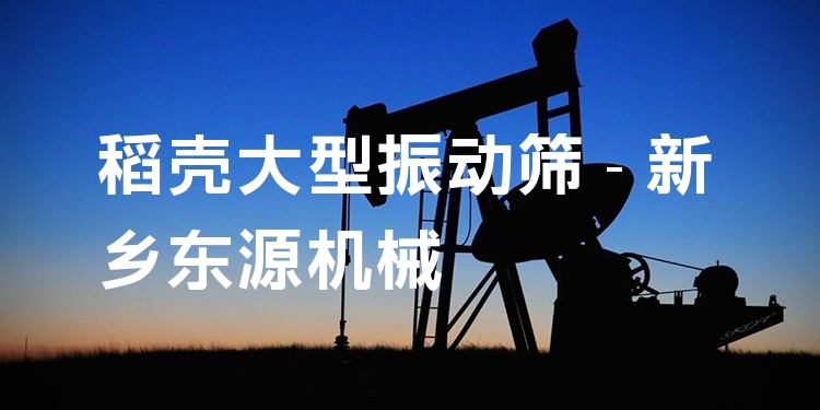 稻殼大型振動(dòng)篩 - 新鄉(xiāng)東源機(jī)械