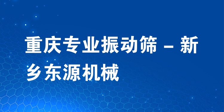 重慶***振動(dòng)篩 - 新鄉(xiāng)東源機(jī)械
