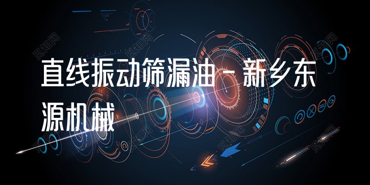 直線振動(dòng)篩漏油 - 新鄉(xiāng)東源機(jī)械