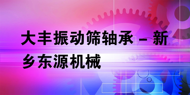 大豐振動篩軸承 - 新鄉(xiāng)東源機械