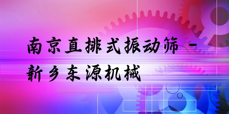 南京直排式振動(dòng)篩 - 新鄉(xiāng)東源機(jī)械