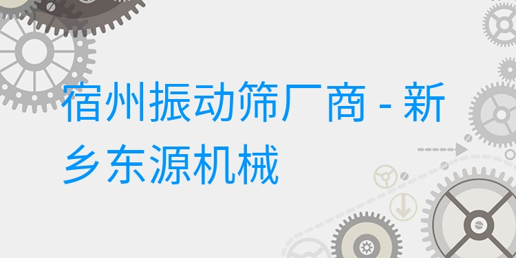宿州振動(dòng)篩廠商 - 新鄉(xiāng)東源機(jī)械