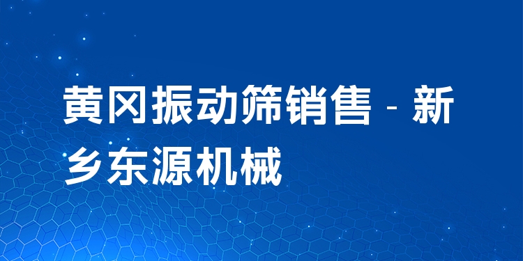 黃岡振動(dòng)篩銷售 - 新鄉(xiāng)東源機(jī)械