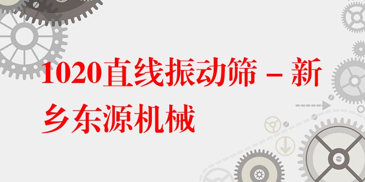 1020直線振動(dòng)篩 - 新鄉(xiāng)東源機(jī)械