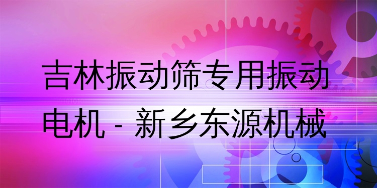 吉林振動篩專用振動電機 - 新鄉(xiāng)東源機械