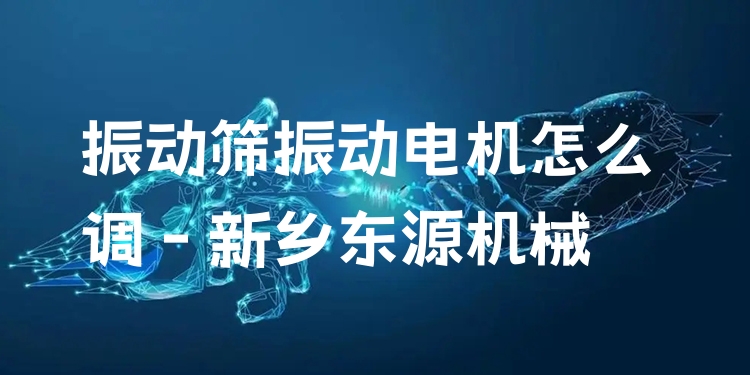 振動(dòng)篩振動(dòng)電機(jī)怎么調(diào) - 新鄉(xiāng)東源機(jī)械