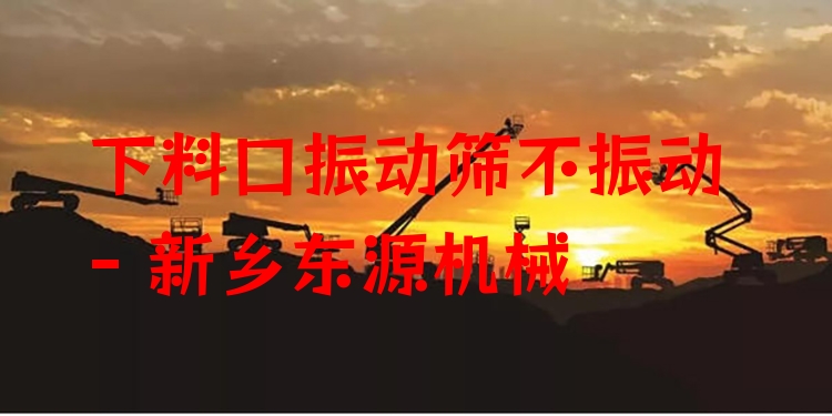 下料口振動篩不振動 - 新鄉(xiāng)東源機械