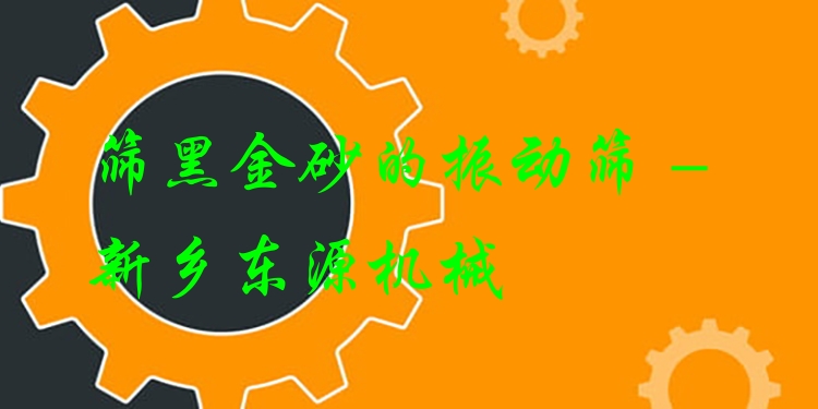 篩黑金砂的振動篩 - 新鄉(xiāng)東源機械