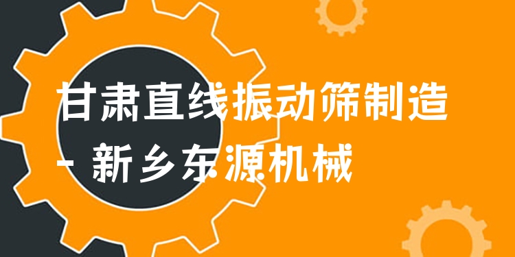 甘肅直線振動(dòng)篩制造 - 新鄉(xiāng)東源機(jī)械