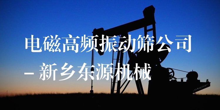 電磁高頻振動(dòng)篩公司 - 新鄉(xiāng)東源機(jī)械