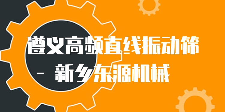 遵義高頻直線振動(dòng)篩 - 新鄉(xiāng)東源機(jī)械
