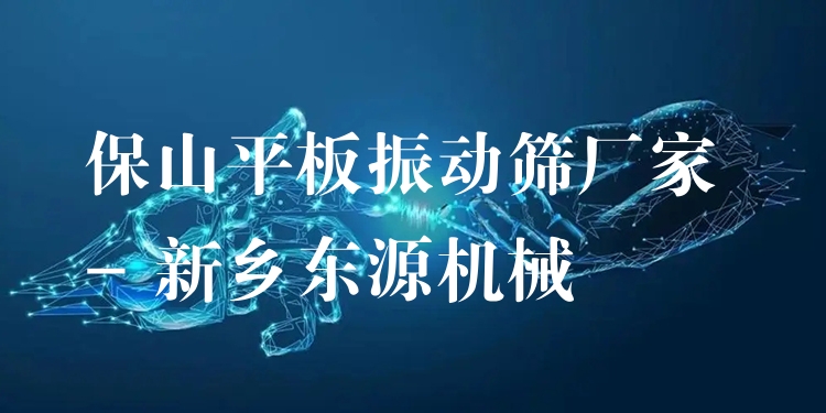 保山平板振動(dòng)篩廠家 - 新鄉(xiāng)東源機(jī)械