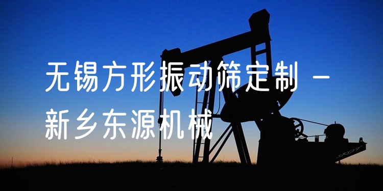 無錫方形振動篩定制 - 新鄉(xiāng)東源機(jī)械