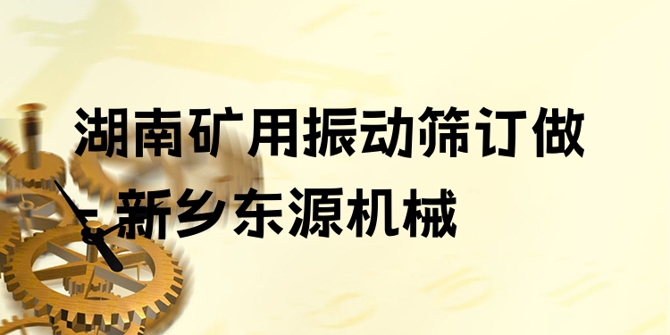 湖南礦用振動篩訂做 - 新鄉(xiāng)東源機械