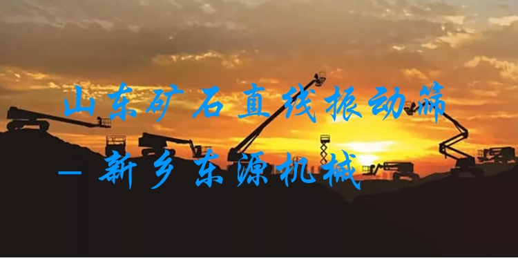 山東礦石直線振動篩 - 新鄉(xiāng)東源機械