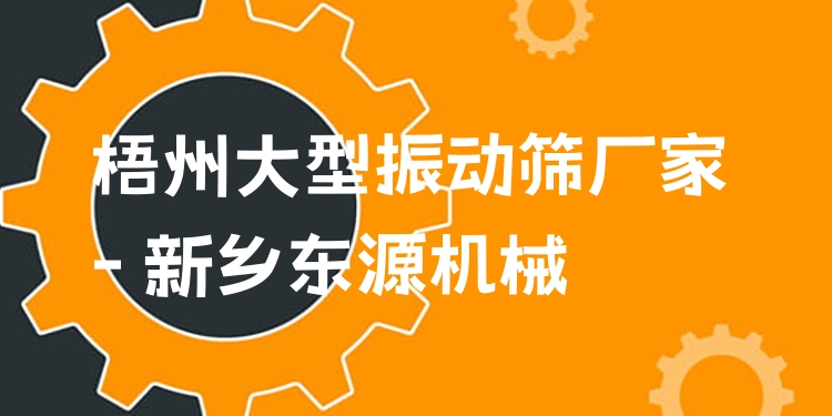 梧州大型振動篩廠家 - 新鄉(xiāng)東源機(jī)械