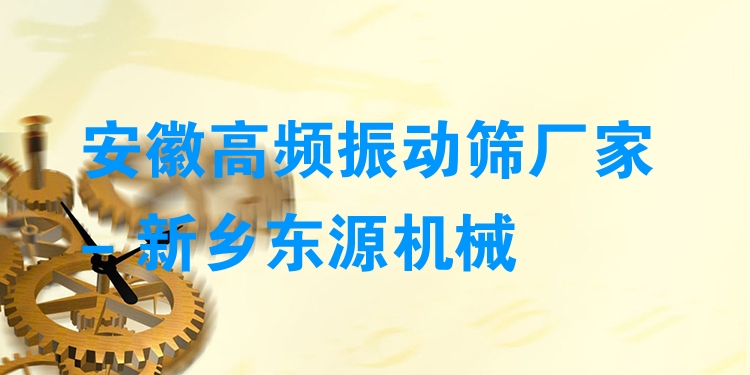 安徽高頻振動篩廠家 - 新鄉(xiāng)東源機(jī)械