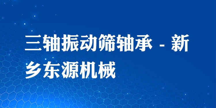 三軸振動(dòng)篩軸承 - 新鄉(xiāng)東源機(jī)械