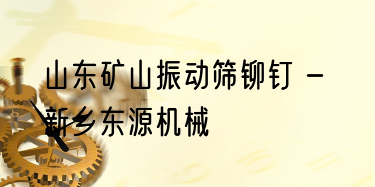 山東礦山振動篩鉚釘 - 新鄉(xiāng)東源機械
