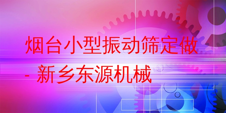煙臺小型振動(dòng)篩定做 - 新鄉(xiāng)東源機(jī)械