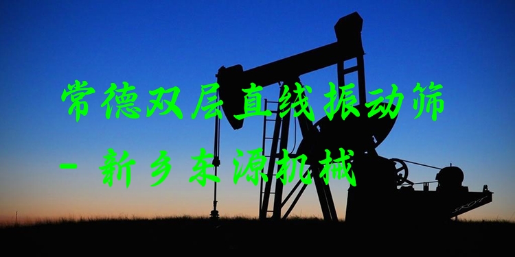 常德雙層直線振動篩 - 新鄉(xiāng)東源機械