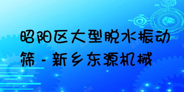 昭陽區(qū)大型脫水振動(dòng)篩 - 新鄉(xiāng)東源機(jī)械