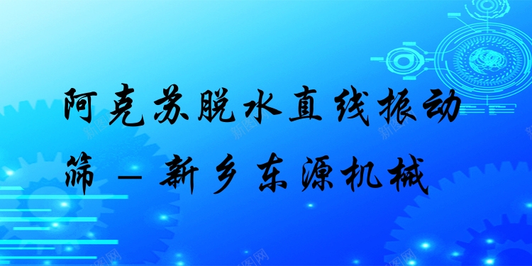 阿克蘇脫水直線振動篩 - 新鄉(xiāng)東源機(jī)械