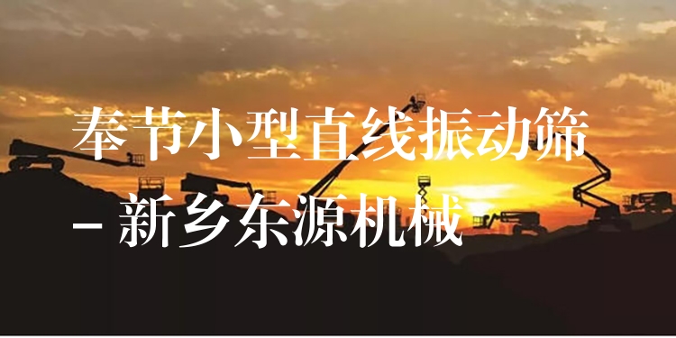 奉節(jié)小型直線振動篩 - 新鄉(xiāng)東源機(jī)械