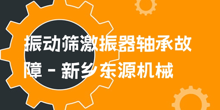 振動(dòng)篩激振器軸承故障 - 新鄉(xiāng)東源機(jī)械