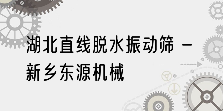 湖北直線脫水振動篩 - 新鄉(xiāng)東源機械