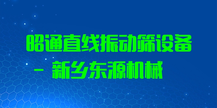 昭通直線振動(dòng)篩設(shè)備 - 新鄉(xiāng)東源機(jī)械