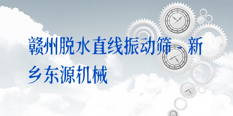 贛州脫水直線振動篩 - 新鄉(xiāng)東源機械