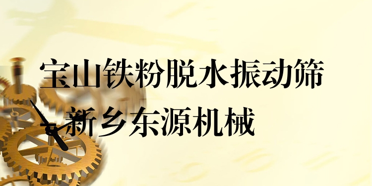 寶山鐵粉脫水振動(dòng)篩 - 新鄉(xiāng)東源機(jī)械