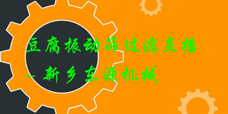豆腐振動(dòng)篩過濾直播 - 新鄉(xiāng)東源機(jī)械