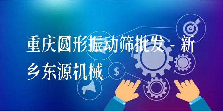 重慶圓形振動篩批發(fā) - 新鄉(xiāng)東源機械