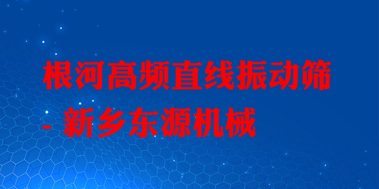 根河高頻直線振動(dòng)篩 - 新鄉(xiāng)東源機(jī)械