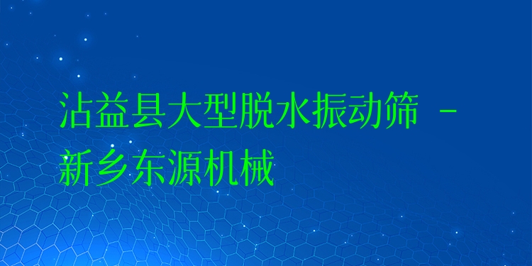 沾益縣大型脫水振動篩 - 新鄉(xiāng)東源機械